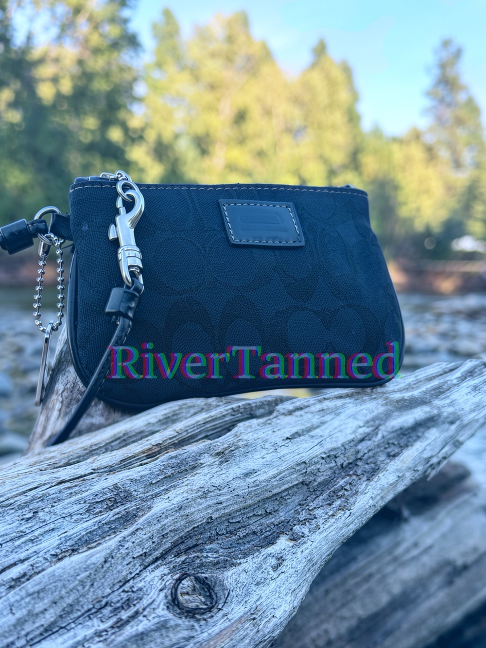 Y2K coach signature c Canada wristlet
